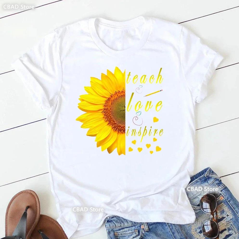 Hot Selling Women's Top Hot Selling Love Personality Pattern Printed Short-sleeved T-shirt Women Summer polyester fabric