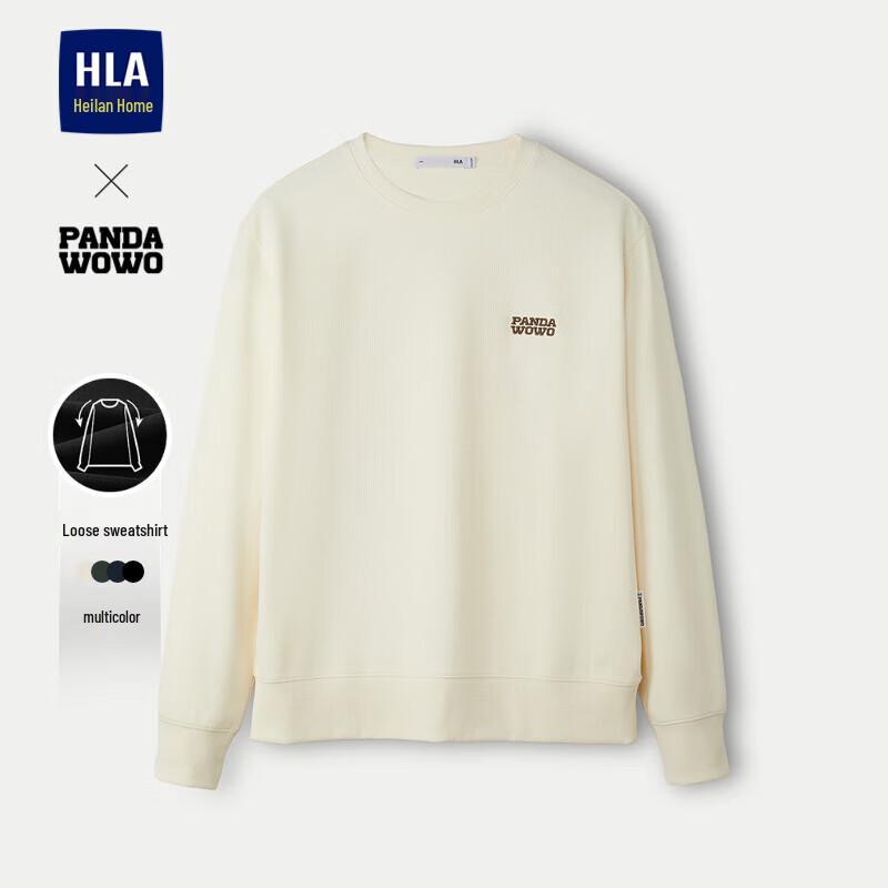 

HLA Men s Panda Graphic Round Neck Sweatshirt L