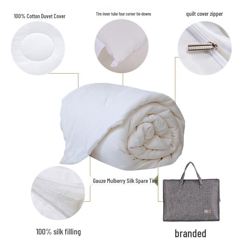 SIYU Student Single Mulberry Silk Quilt Set