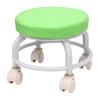 Green Rolling Stool Portable Miniature Shoe Stool Small Roller Stool for Home Office Fitness Center
