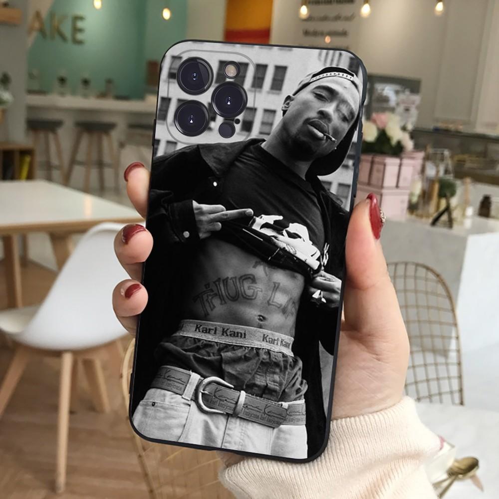 2pac Singer Phone Case For iPhone 15 14 11 12 13 Mini Pro XS Max Cover 6 7 8 Plus X XR SE 2020 Funda Shell