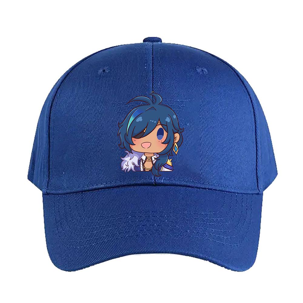 Chibi Kaeya Genshin Impact Cap Summer Woman Man Adult Casual Fashion Casual Adjustable Fishing Hat Sun Hat Baseball Cap