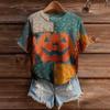 Women's Cute Sweater Knitted Fashion Casual Round-neck Short-sleeved  Cozy Print Top