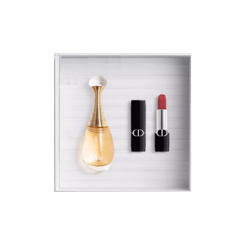 DIOR Perfume Real Women s Perfume 50ml + Intense Blue Gold Velvet Lipstick #720 синий