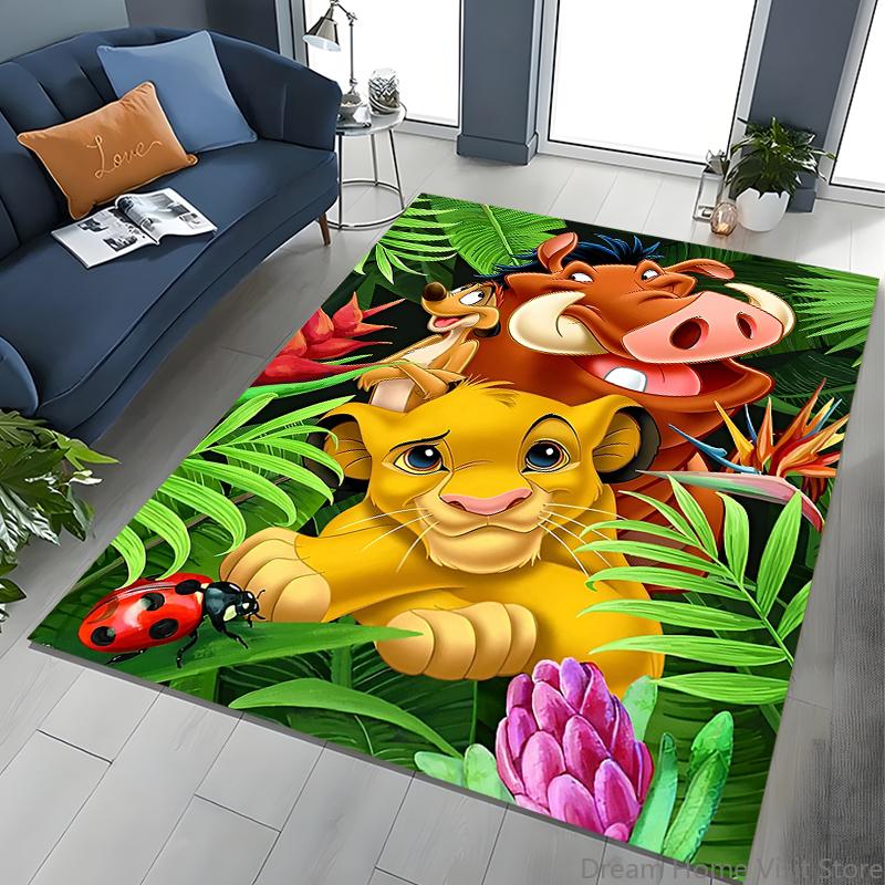 1PC The Lion King Simba Printed Carpet Rugs Living Room Bedroom Bedside Bathroom Floor Mat Kids Room Non-slip for Sofa Doormat