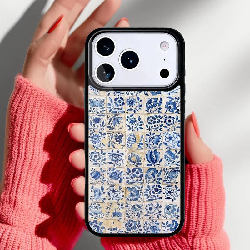 Portuguese Tiles Phone Case for iPhone 17 Air 16e 15 14 13 Pro Max Back Cover for 12 11 Pro Coque