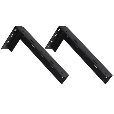 2pcs Heavy Duty Cabinet Wall Mount Bracket Metal Suspension Fitting For Kitchen Office Workshop Storage Shelves Mounting