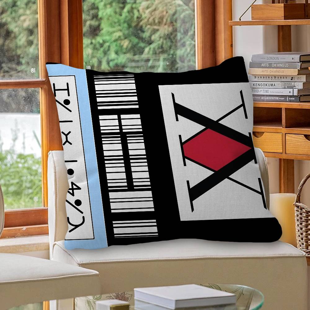 Anime Hisoka Hunter X Hunters Pillow Cushion Cover Pillowcase Living Room Sofa Home Decor