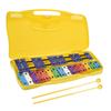 Colorful 25 Notes Glockenspiel Xylophone Percussion Rhythm Musical Educational Teaching Instrument Toy with 2 Mallets