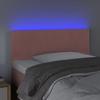 VidaXL LED Headboard Bedroom Furniture Single Bed Accessory Headboard Bed Frame Interior Pink 80x5x78/88 3121367