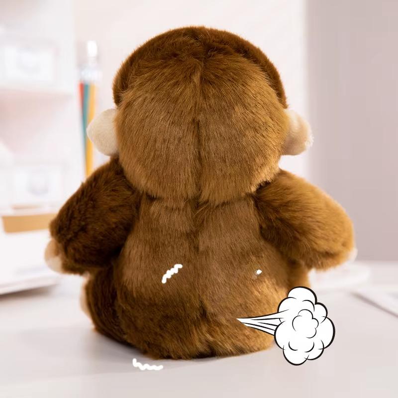 30 cm nagy szemű barna majom babák szimuláció kitömött állat szuper puha magas minőségi lakberendezési játékok lányoknak születésnapi ajándék párna