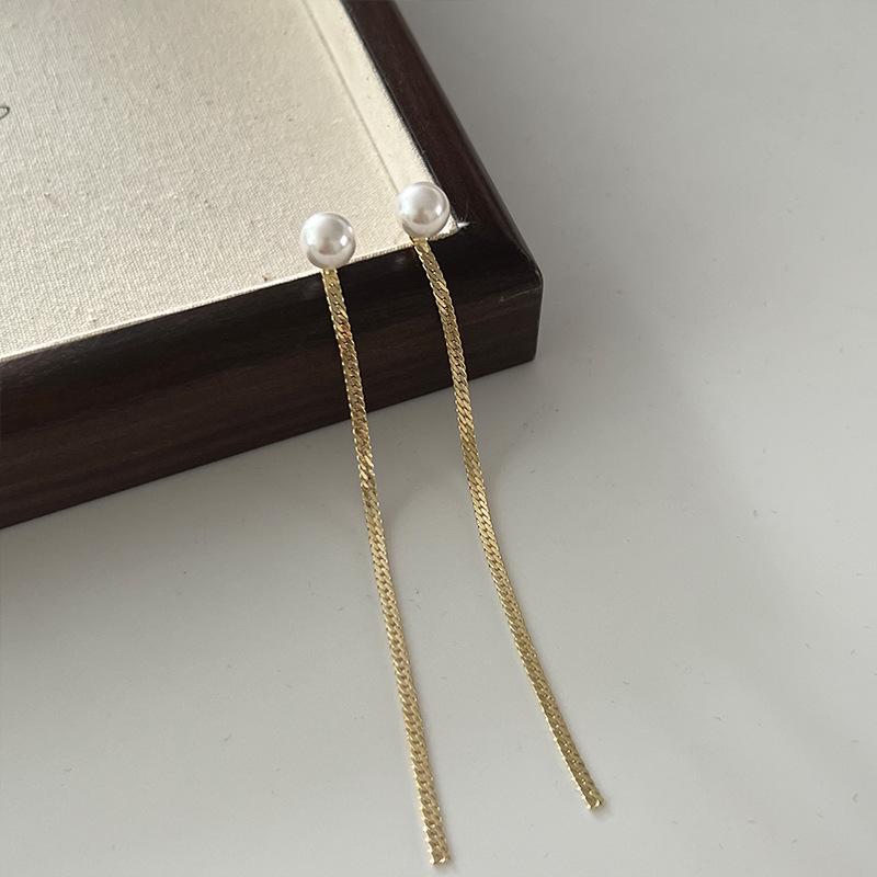 2023 Trendy Retro Pearl Stud Earrings: Sparkly Niche Design for Women