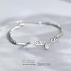 S925 Sterling Silver Deer Antler Bracelet for Women - Valentine's Day Gift for Girlfriend