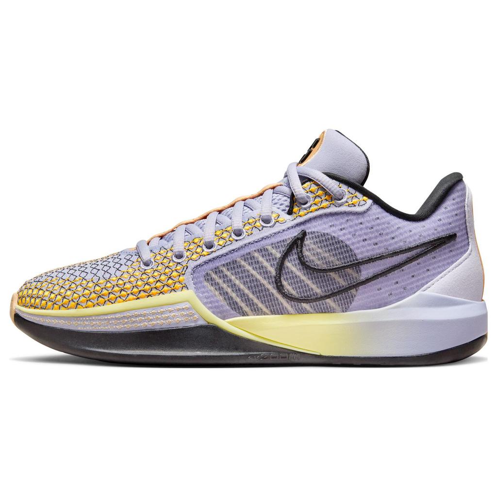 Nike Sabrina 1 Low top Basketball Shoes Women's Purple Yellow Asian Version FQ3389-501