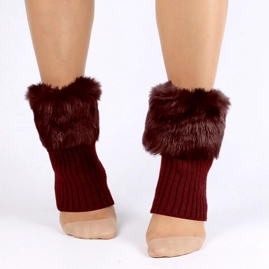 Women's Winter Woolen Sock With A Flip-top Knitted Woolen Sock