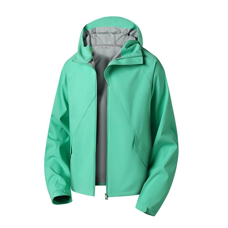 Men's Waterproof Hooded Outerwear for Spring & Autumn: Single-Layer Mountaineering Jacket