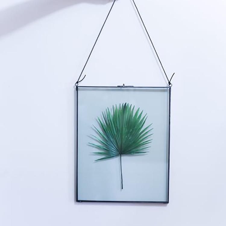 Golden Border Glass Photo Frame - Wall Hanging & Desktop Decorative Display