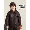 Youyou Boys' Vintage Modern Classic Aviator Leather Jacket