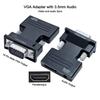 HDMIcompatible Female To VGA Male Converter with 3.5mm Audio Cable for Monitor Projector PC Laptop 1080P HD To VGA Adapter