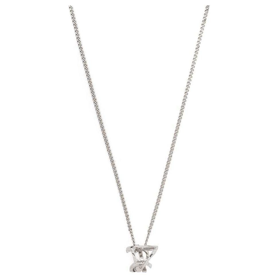 Saint Laurent Letter Twist Pendant Brass Necklace Unisex necklace 651779Y15008126