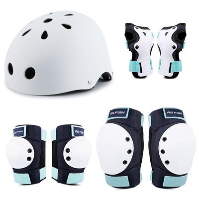 Casco protector para patinaje sobre ruedas para adolescentes y adultos, ciclismo al aire libre, escalada en roca, rodilleras, coderas, equipo de protección para la cabeza y las manos