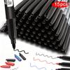 15Pcs 1.5mm Permanent Marker Color Art Marker Fine Point Waterproof Ink Fine Nib Bold Nib Black Blue Red Ink Paint Marker
