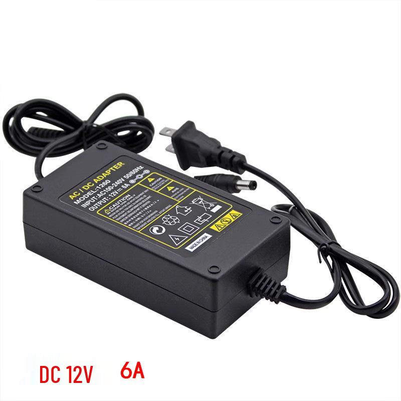 DC 12V Power Adapter for Cameras, Speakers, Amplifiers (1A-10A)