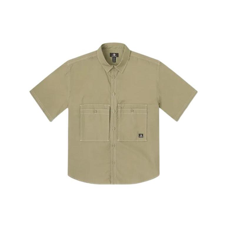 Converse Wordmark Utility Shirt Asia Sizing Mossy Sloth Men s 10026433-A02 L