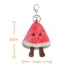 Fresh Watermelon Cute Soft Animal Keychain Plush Suitable for Men and 9cm [Apricot Lamb] Toy, Women, Backpack, Wallet,