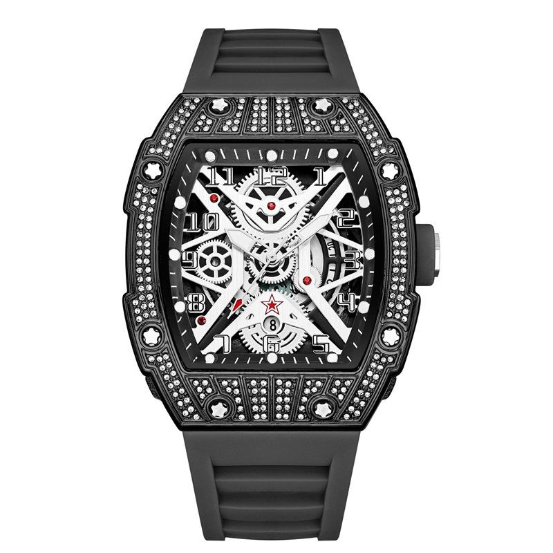 Zido New Richard Men's Skeletonized Luminous Diamond Luxury Automatic Watch