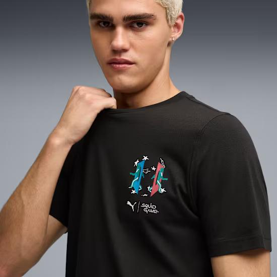 Puma X SQUID GAME GRAPHIC men's T-shirt black 63070601 r L