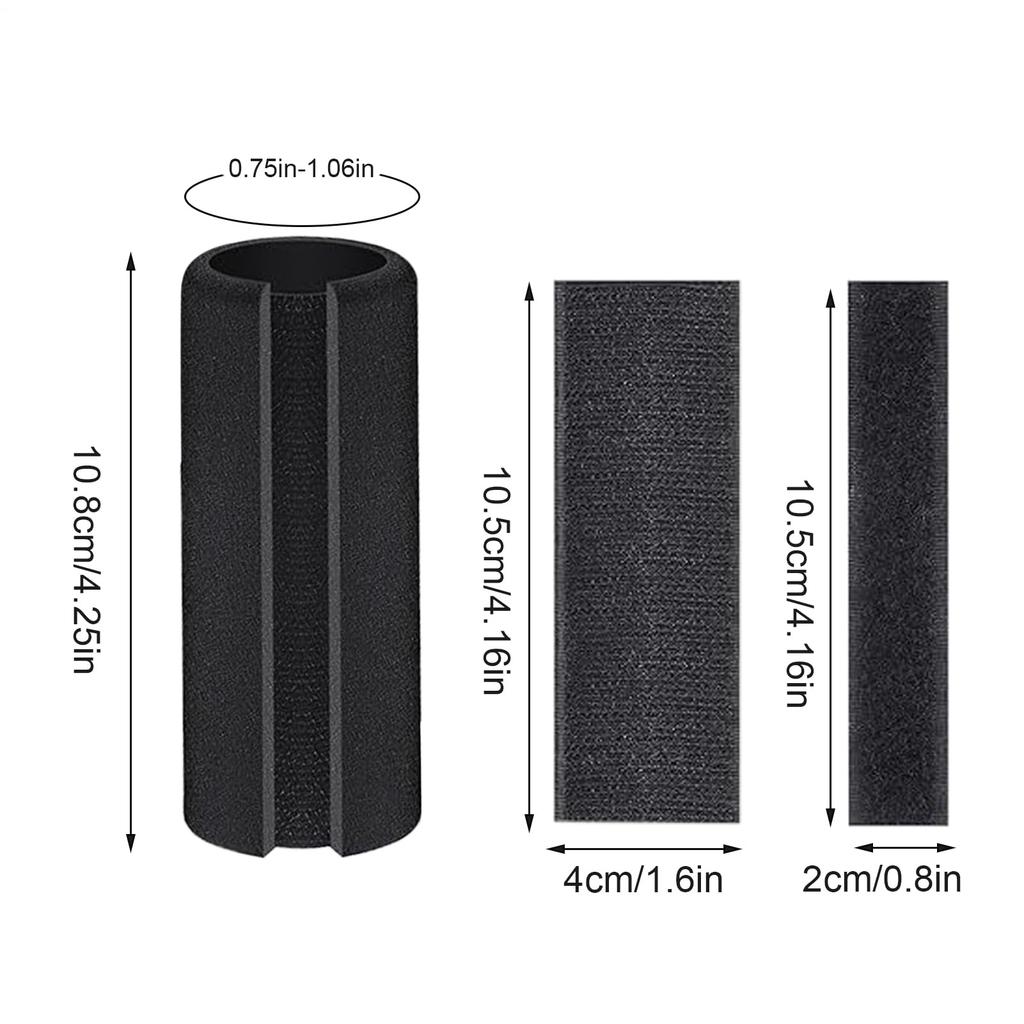 Motorcycle Steering Wheel Cover, Fitness Equipment Handle Grip, Dual Opening Design Buffer Sponge Grip