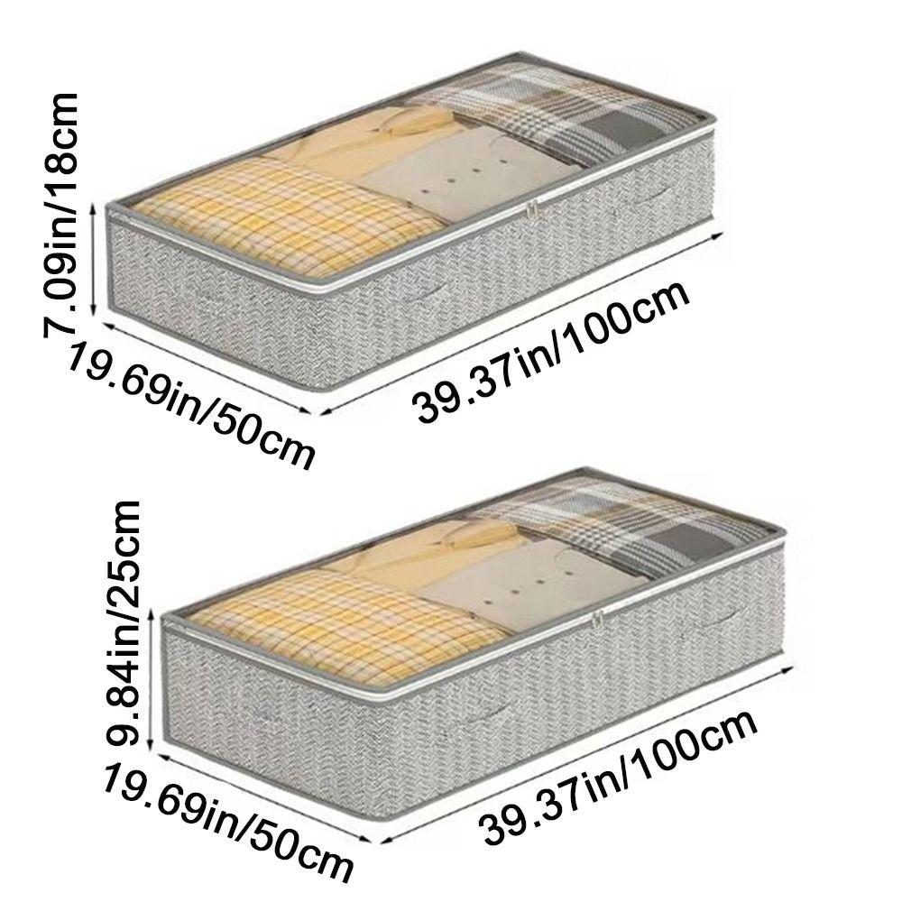 Non-woven Fabric Clothes Quilt Storage Bag Indoors Stuffs Finishing Bag  for Household