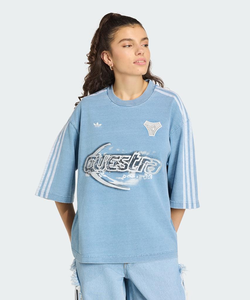 ADIDAS Adilenium Season 5 Oversized Denim T-Shirt - Light Blue / Kz5011