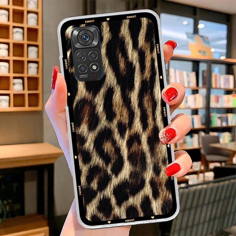 Animal Leopard Print Cover Phone Case For Xiaomi Redmi Note 15 14 13 12 11 10 Pro Plus 14S 12S 11S 11T 11E 10S Soft Fundas Shell