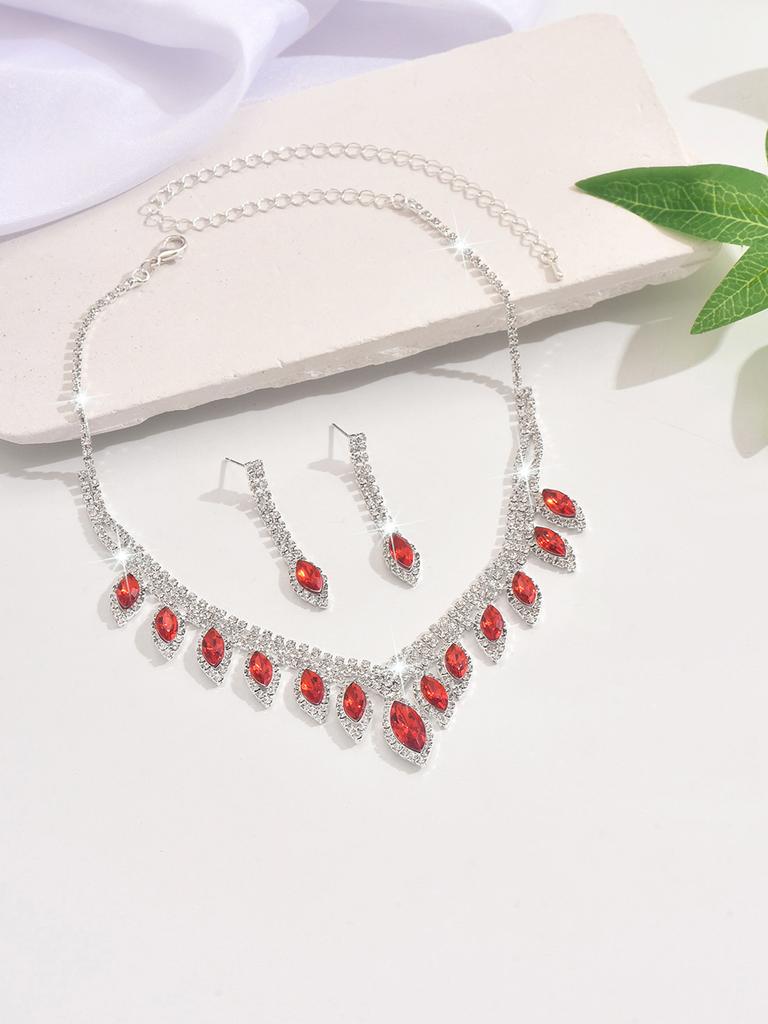 Bridal Accessories Wedding Dress Accessories Jewelry Set Earrings Necklace Bracelet Wedding Set