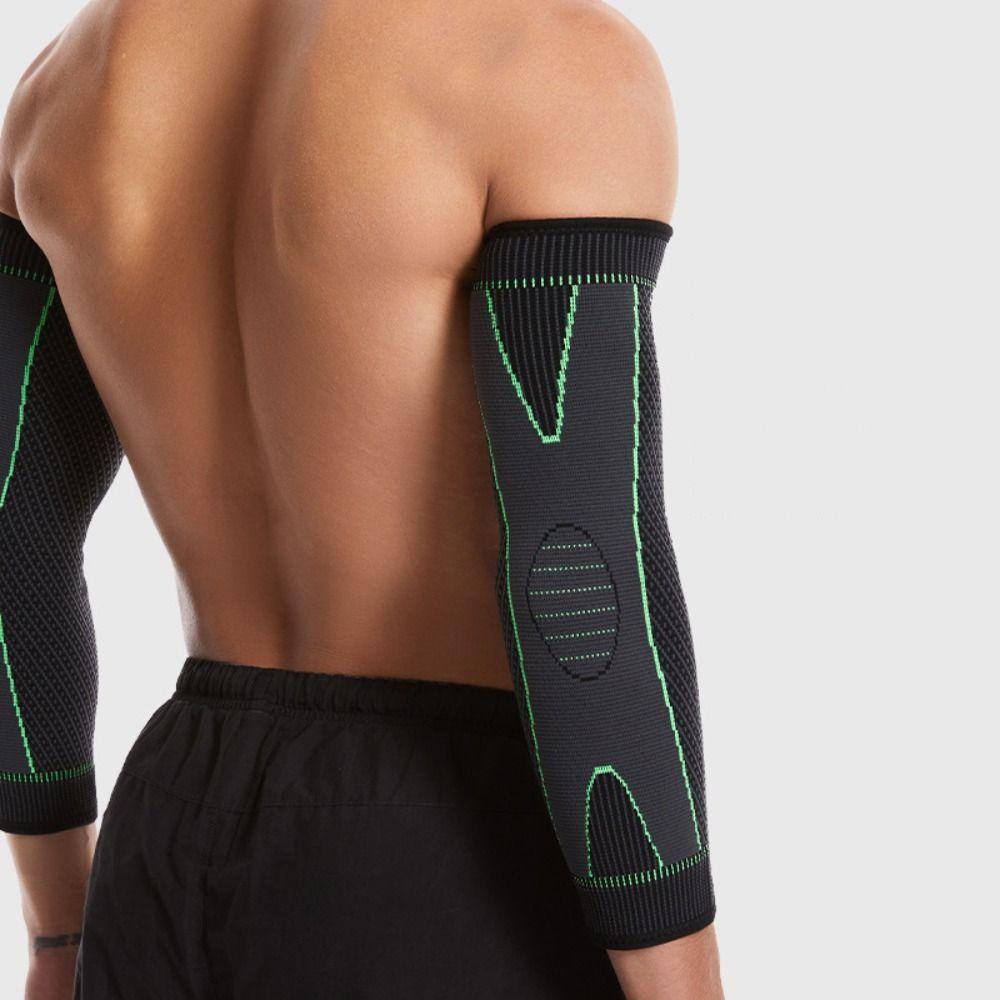 

Green Grey Elbow Pads Elastic Elbow Brace New Elbow Protection Unisex XL чорний/сірий