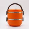 Stainless Steel Multi-layer Insulated Lunch Box Circular Sealed Lunch Box Student Office Workers Portable Handheld Bento Boxs