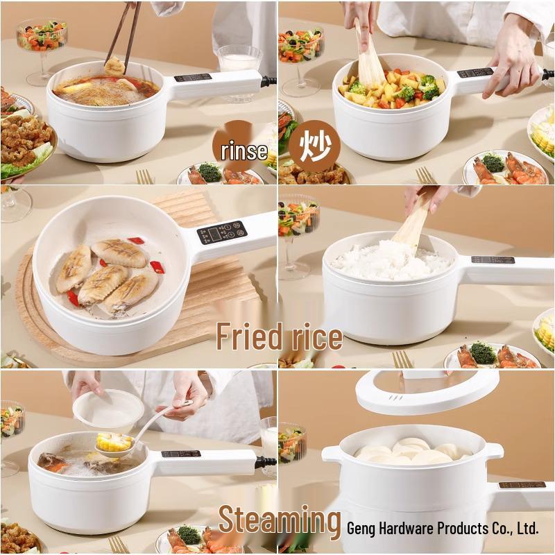 Mini Electric Hot Pot for 1-2 People - Versatile Cooking Pot for Dorms or Homes