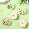 Set of 20 Uncolored Wooden Tops, Can Be Colored, DIY Kit, Natural Wood, Hand-Cranked, Traditional Play, Fun