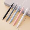 5 Pack Retractable Gel Pens 0.5mm Quick-Drying Black Ink Smooth Writing Ballpoint Pens for School Office and Stationery Supplies
