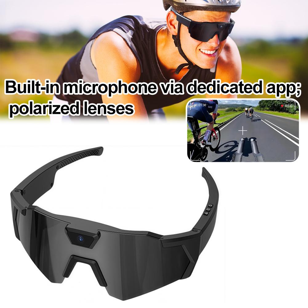 Okulary Wideo HD Kamera Akcji Okulary Przeciwsłoneczne Smart Okulary Sportowe Zewnętrzne Rower Motocykl Rejestrator Kierowcy Walk Cam