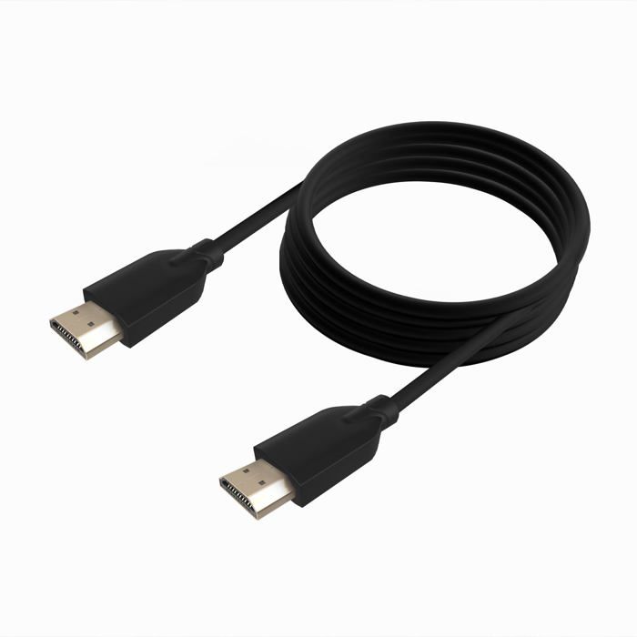 Câble HDMI haute vitesse - AISENS - 3 mètres - 4K@60Hz - 18 Gbps - Connecteurs en or 24 carats - Rétrocompatible - Noir