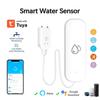 Tuya ZigBee Smart Water Leak Sensor with Alarm Overflow Detector via APP Control for Home Security Kitchen Bathroom Basement Flood Monitor
