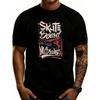 European Sizes Casual Streetwear Style Men'S T-Shirt for Skateboard No Brakes Graphic Design