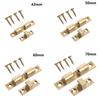 1Set Door Lock Door Touch Latch Cabinets Interlock Switch Chassis Cabinet Locker Brass Door Buckle With Screws Furniture Fitting