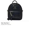 MLB Artificial Leather With Polyester Backpack Mini Kids' Black 7ABKM036N-50BKS