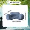 Ergonomisches Meditationskissen mit rutschfester Unterseite Abnehmbarer Samtbezug Atmungsaktiver Memory-Schaum