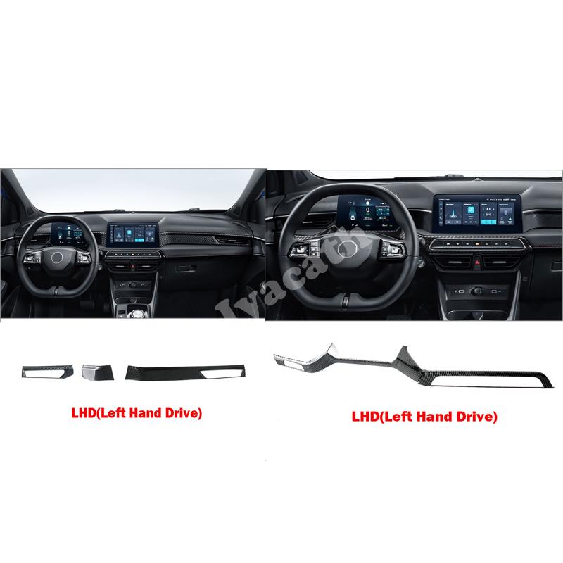 LHD RHD For MG3 Hybrid 2024 2025 ABS carbonfiber front dashboard center control air conditions outlet cover panle cover stickers