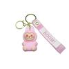 Oversized Labubu Keychain Flocking Doll Pendant Cute Cartoon Labubu Keychain Pendant